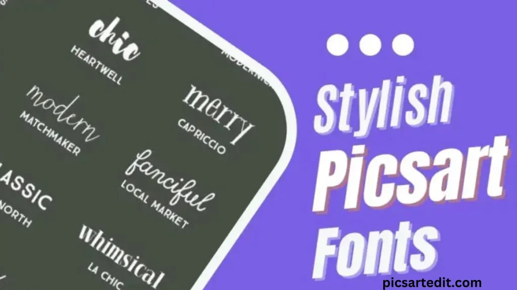 PicsArt Fonts